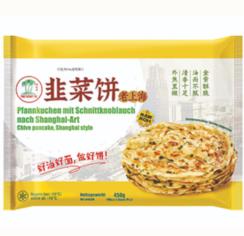 TCT 老上海韭菜饼 450g | TCT Shanghai-Style Pancake Chive Flavor 450g