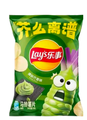 乐事 薯片 芥末味 70g | LAY'S Potato Chips Wasabi Flavor 70g