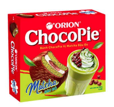 好丽友 巧克力派 抹茶红豆味 360g | ORION Chocopie Matcha & Redbean Flavor 360g