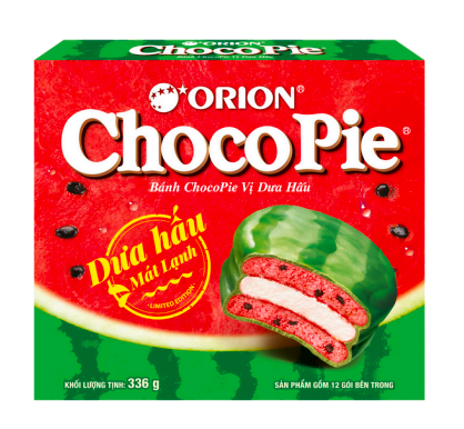 好丽友 巧克力派 西瓜味 336g | ORION Chocopie Watermelon Flavor 336g