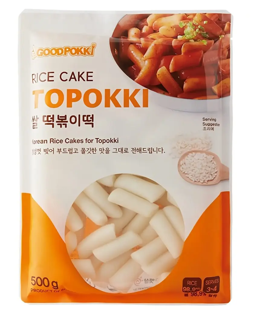 GOODPOKKI Topokki Rice Cake STRIP 500g | GOODPOKKI 辣炒年糕条 500g