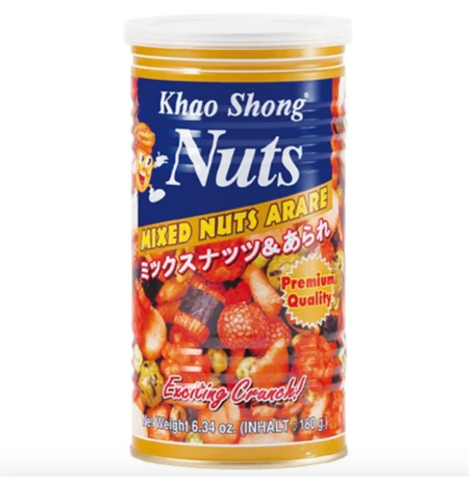 KHAO SHONG Premium Arare Mixed Nuts 180g | KS 精品米果什锦坚果 180g