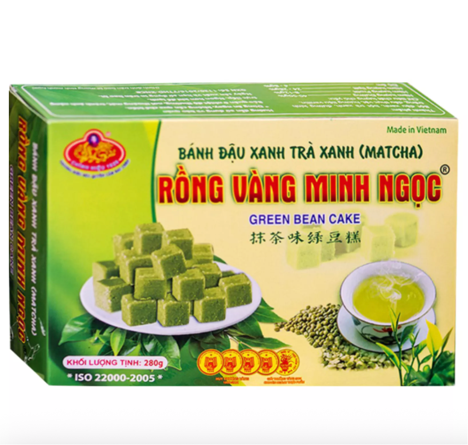 越南 绿豆糕 抹茶味 280g | MINH NGOC Mung bean Cake Green Tea Flavor 280g