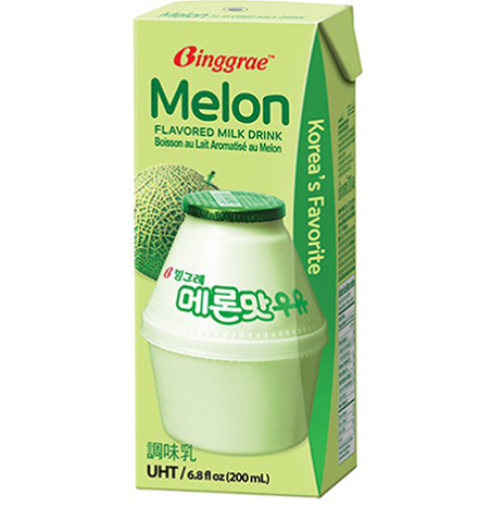 宾格瑞 甜瓜牛奶 200ml | BINGGRAE Melon Milk Drink 200ml