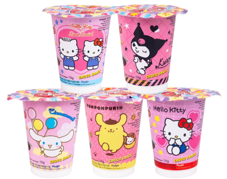 CHO CHO 三丽鸥巧克力零食 草莓味 15g | CHO CHO Sanrio Choco Snack Strawberry Flavor 15g