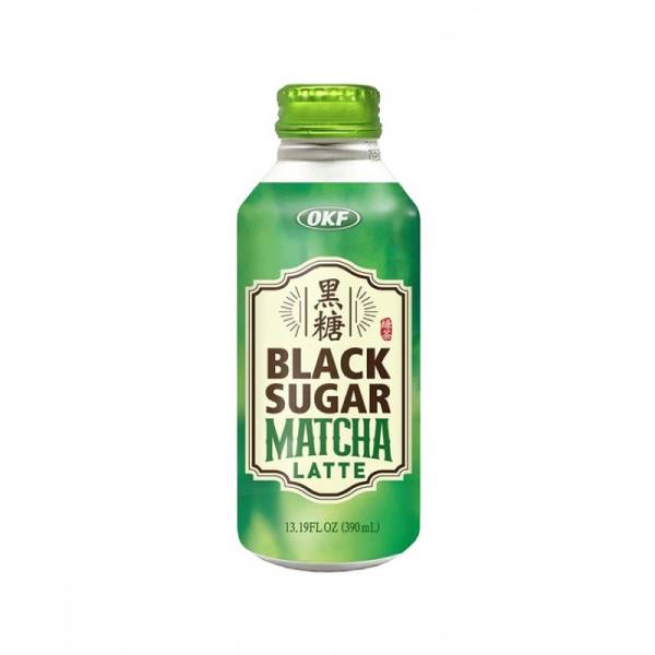 OKF 黑糖抹茶拿铁饮品 390ml | OKF Black Sugar Matcha Latte Drink 390ml