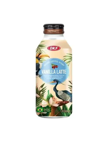 OKF Premium Vanilla Latte Drink 390ml | OKF 精品香草拿铁饮品 390ml