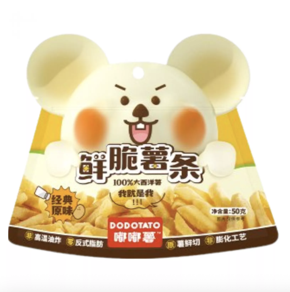 嘟嘟薯 鲜脆薯条 原味 50g | DDS Crispy Potato Chip Original Flavor 50g