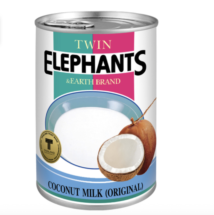 TWIN ELEPHANTS 椰浆 400ml | TWIN ELEPHANTS Coconut Milk In Tin 18%-20% Milkfat 400ml