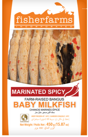FISHER FAMRS Baby Milkfish Marinated spicy 400-450g | FISHER FAMRS 虱目鱼 辣腌制 400-450g 