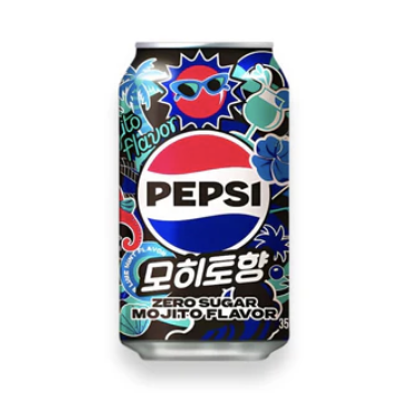 百事可乐 零糖 莫吉托味 355ml | PEPSI Zero Sugar Mojito Flavor 355ml