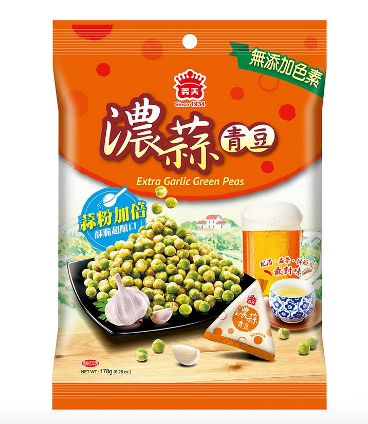 I MEI Green Peas Extra Garlic Flavor 178g | 义美 浓蒜青豆 178g
