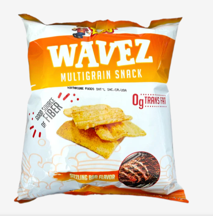 CHICK BOY Wavez 多谷物脆片 辣烧烤味 75g | CHICK BOY Wavez Multigrain Snack Spicy BBQ Flavor 75g
