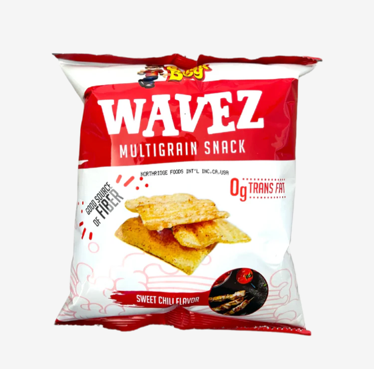 CHICK BOY Wavez Multigrain Snack Sweet Chili Flavor 75g | CHICK BOY Wavez 多谷物脆片 甜辣味 75g