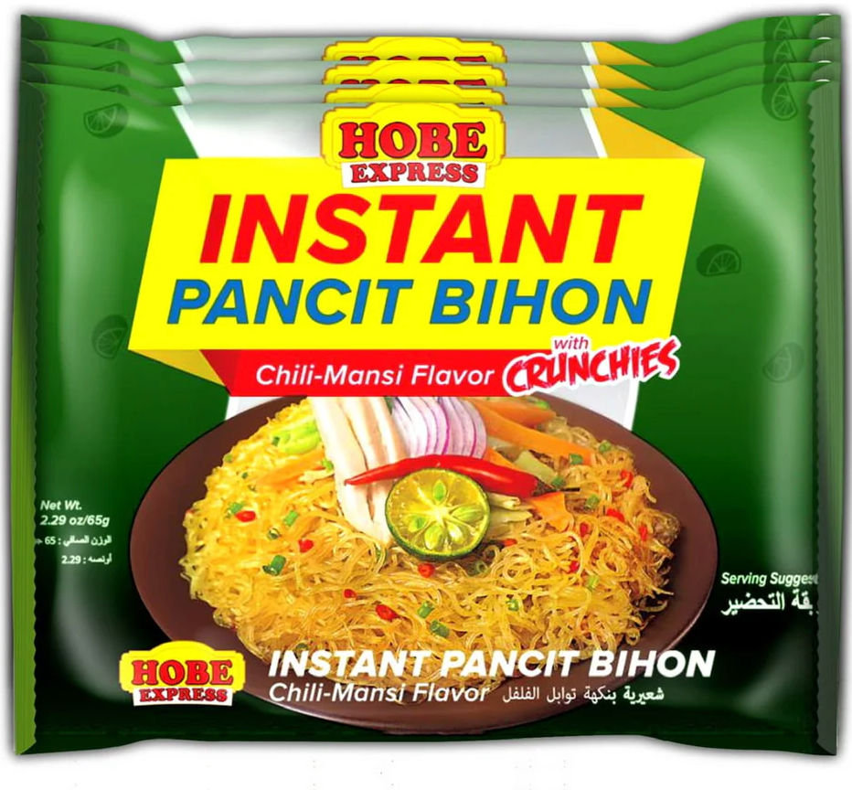 HOBE Express Instant Rice Noodles Pancit Bihon Chilimansi Flavor 65g | HOBE 即食米粉 酸辣柑橘味 65g