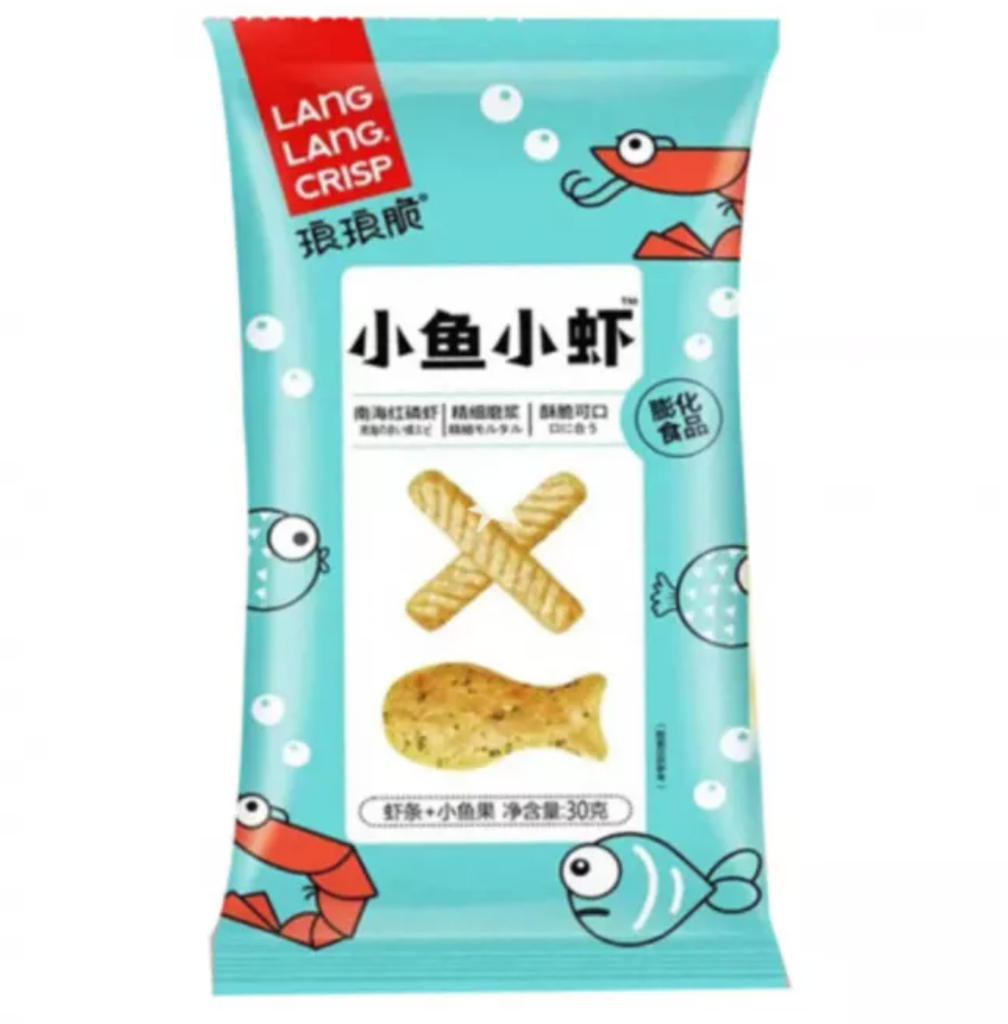 琅琅脆 虾条&鱼果 70g | LL Crispy Shrimp Sticks & Fish Crackers 70g