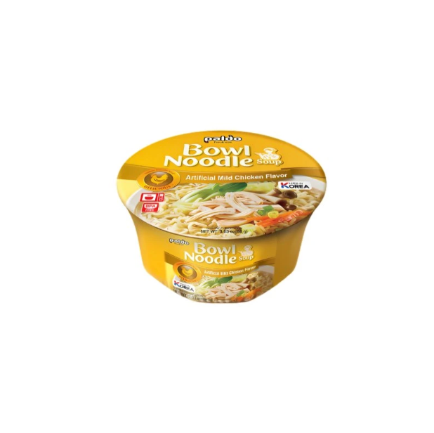 PALDO Instant Noodle Mild Chicken Flavor Bowl 86g | 八道 方便面 鸡肉味 碗 86g