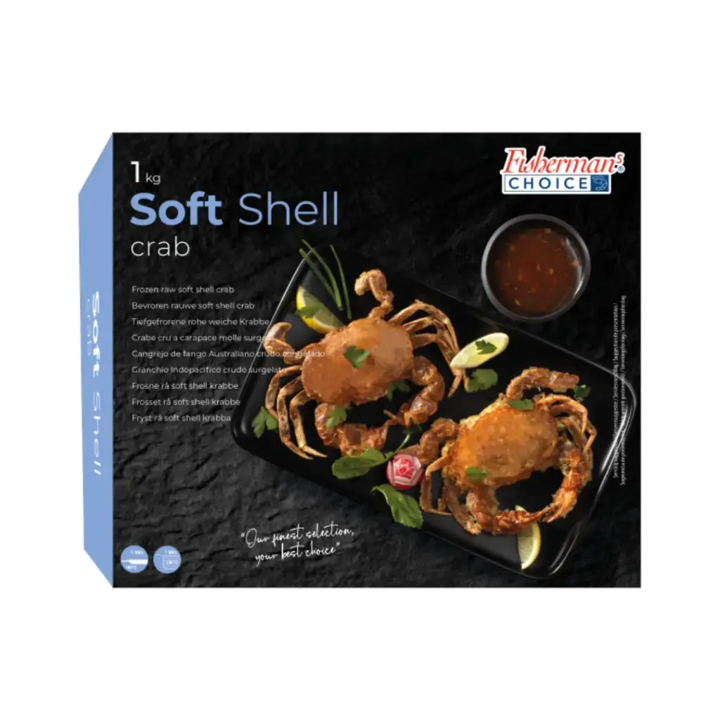 Fisheman's choice 软蟹 18-20只 1kg | Fisherman's choice Soft crab Hotel Size 18-20pcs 1kg/PKT