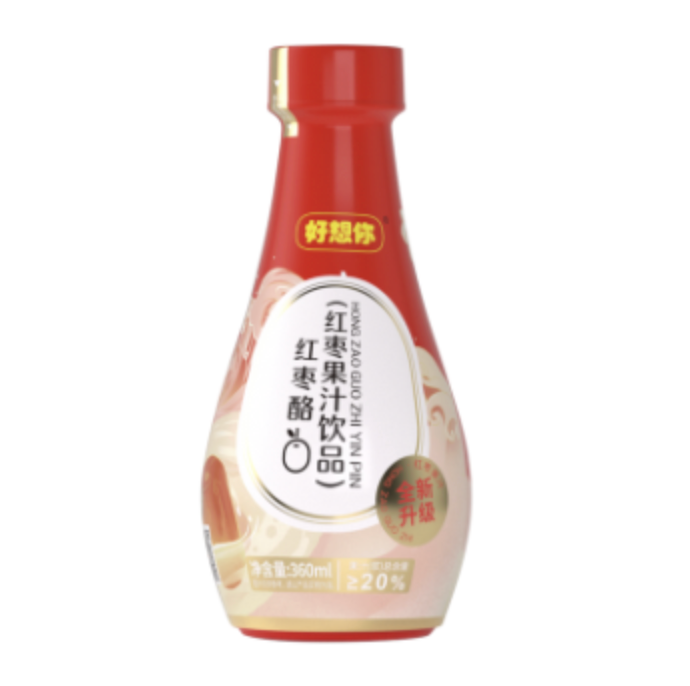 HXN Red Date Juice Drink 360ml | 好想你 红枣酪 红枣果汁饮品 360ml