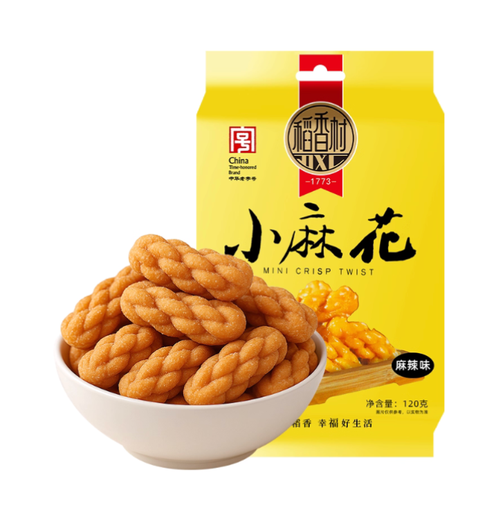稻香村 小麻花 五香味 120g | Daoxiangcun Small Twists Five-Spice Flavor 120g