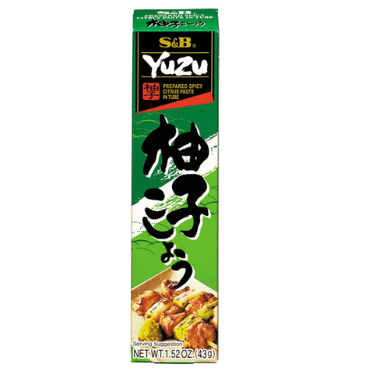 S&B Spicy Citrus Yuzu Paste in Tube 43g | S&B 柚子胡椒酱 辣味 43g
