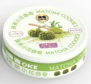 OKE Matcha Cookies  220g | 澳客抹茶味小花曲奇  220g