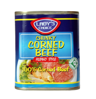 Lady’s Choice 菲律宾风味 咸牛肉罐头 340g | Lady’s Choice Chunky Corned Beef – Filipino Style 340g