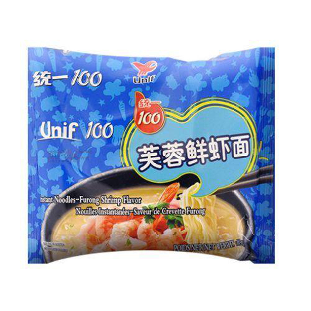 统一 芙蓉鲜虾面 103g | Unif 100 Instant Noodles-Shrimp Fish Flavor 103g