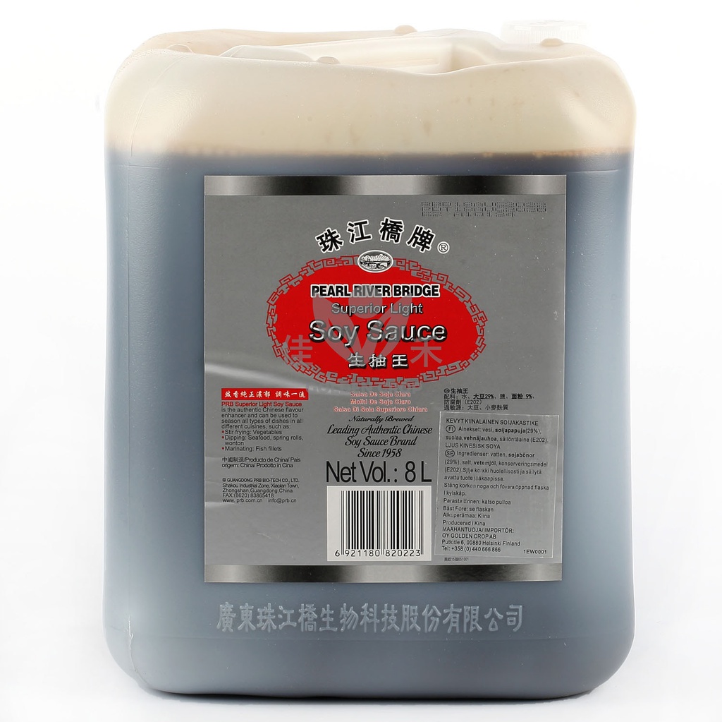 珠江桥 生抽 8L | PRB light soy sauce 8L