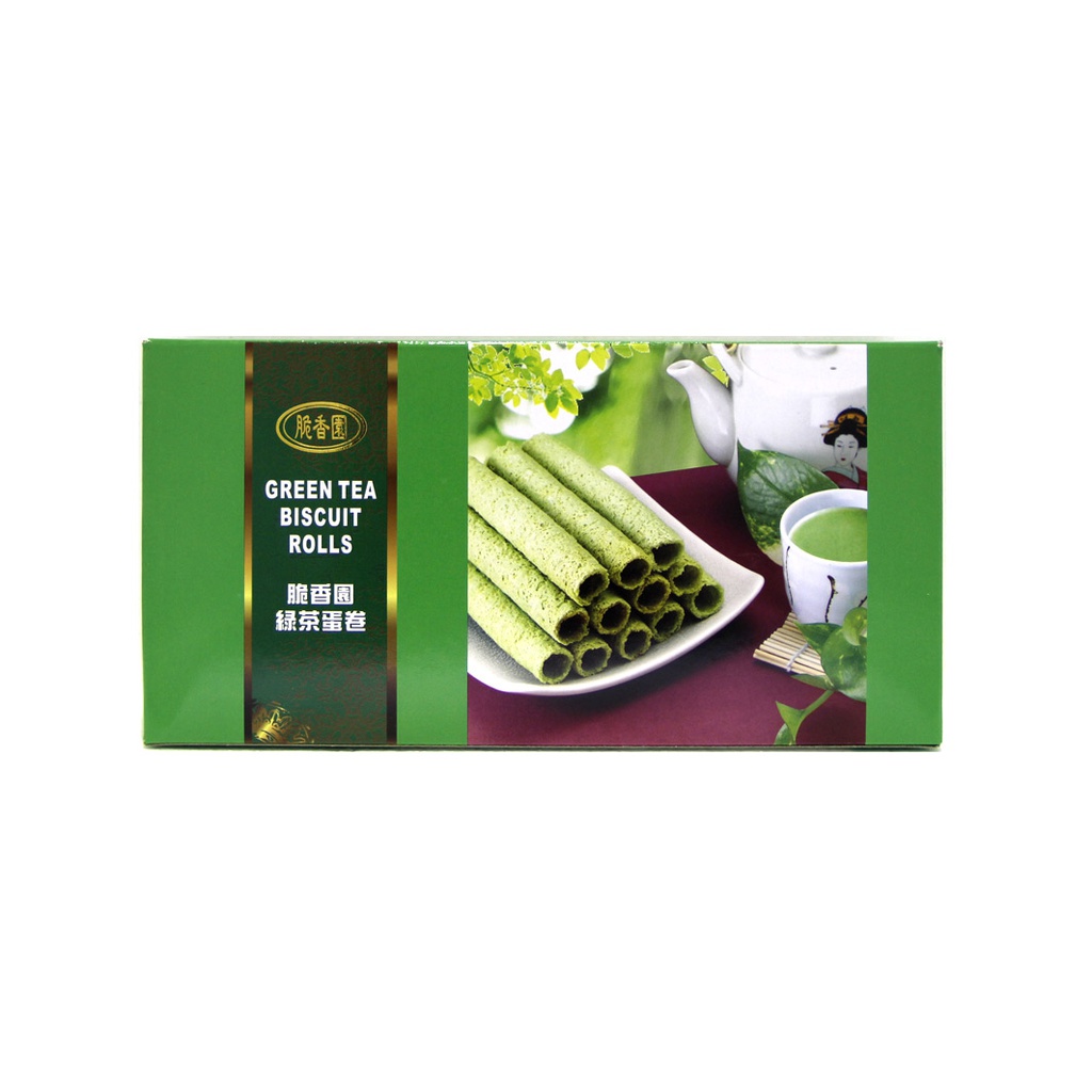 脆香园 绿茶卷 124g | CFG Green Tea Biscuit Roll 124g