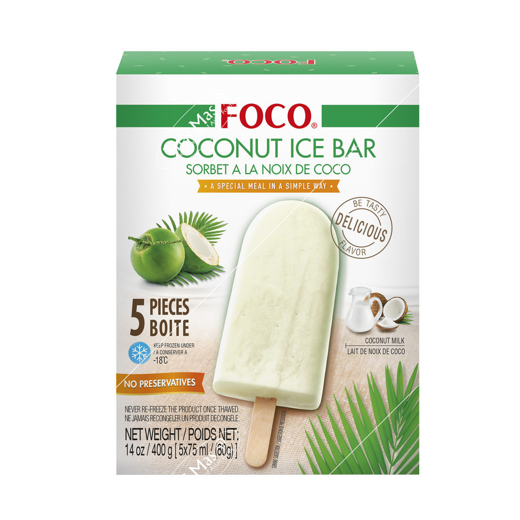 FOCO Ice Stick Coconut flavor 5*80g  | FOCO 椰子冰棍 5*80g