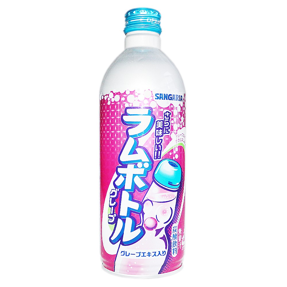 铝罐装碳酸汽水 葡萄味 500ML | JP Sangaria Soda Drink Grape 500ML