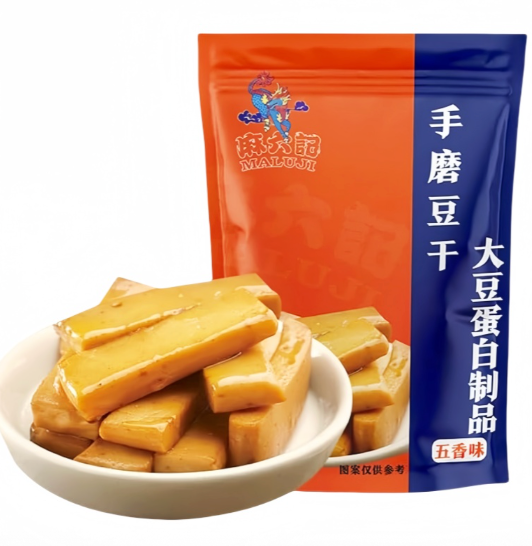 MLJ Dried Tofu Five-Spice Flavor 240g | 麻六记手磨豆干五香味240g