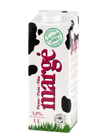 Marge Lactose Free Milk UHT 1.5% 1L | Marge 无乳糖 高温杀菌牛奶 脂肪1.5% 1L