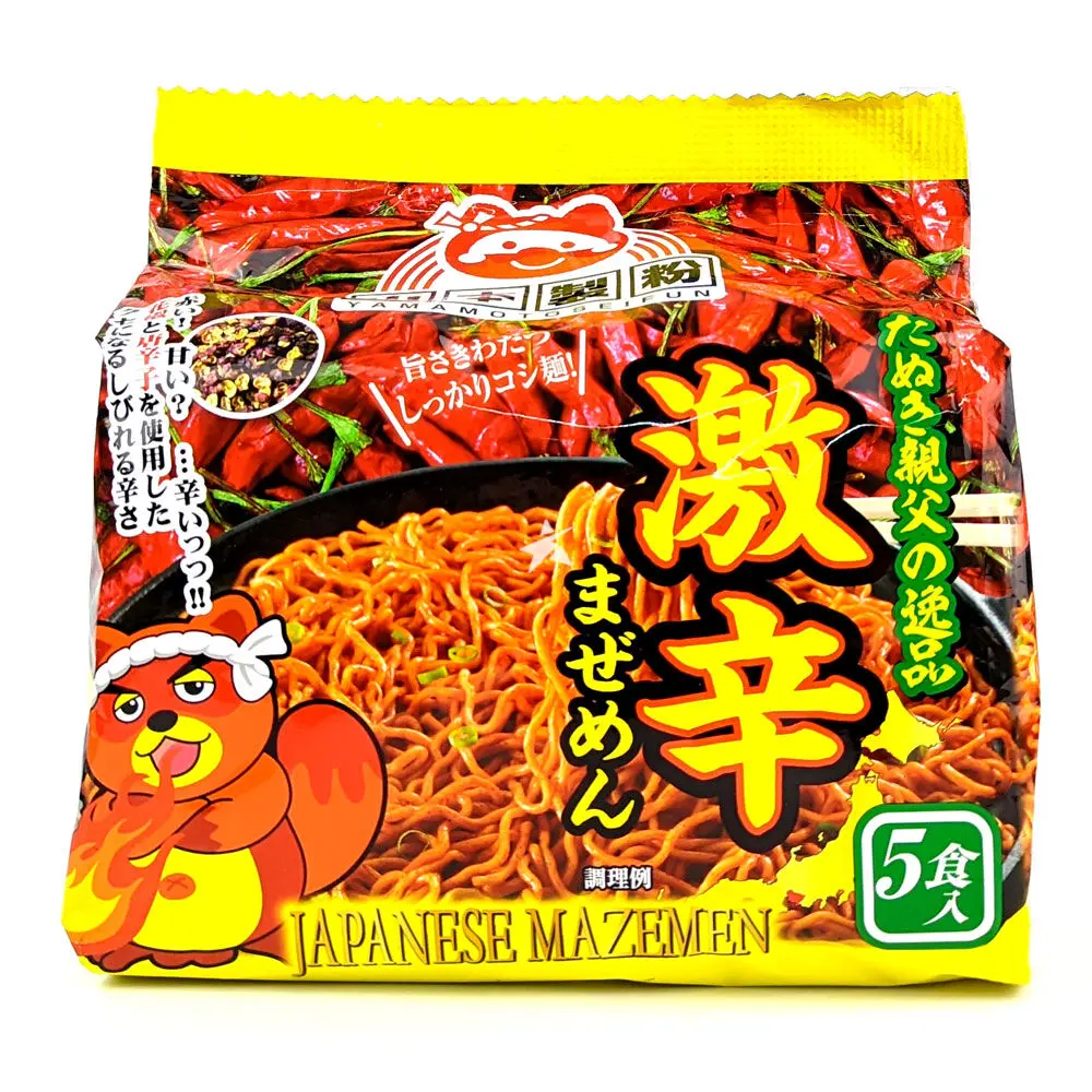 Yamamoto Seifun Instant Stir-Fried Ramen Spicy Miso Flavor 5-Pack 440g | 山本制粉 方便拌面 辣味噌味 五连包 440g