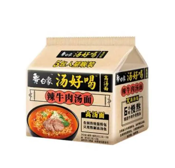 Baixiang Instant Noodles – Spicy Beef Soup Flavor 111g | 白象 汤好喝 辣牛肉汤面 111g