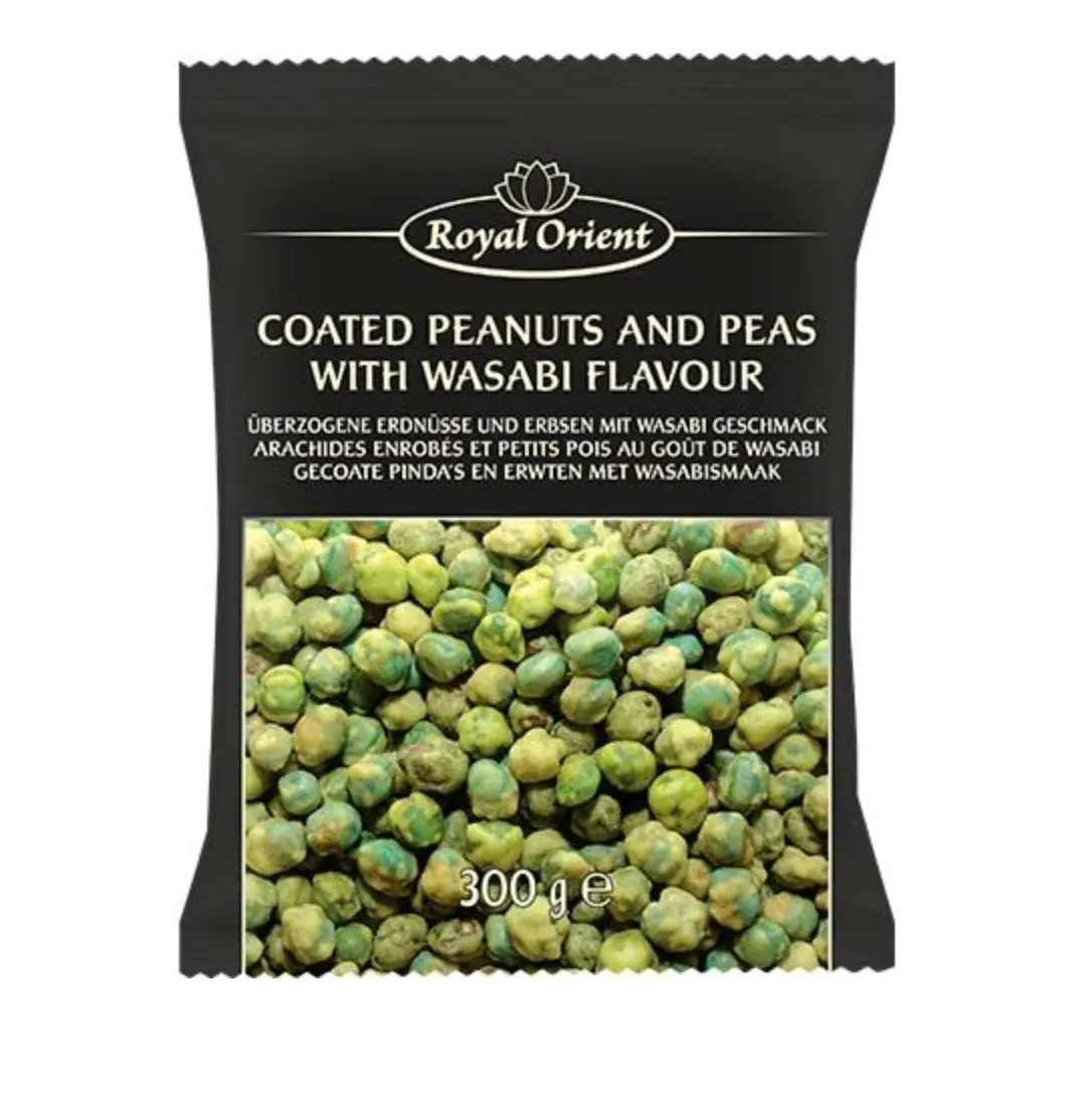 ROYAL ORIENT Coated Peanuts And Peas Wasabi Flavor 300g | ROYAL ORIENT 裹衣花生豌豆 芥末味 300g 