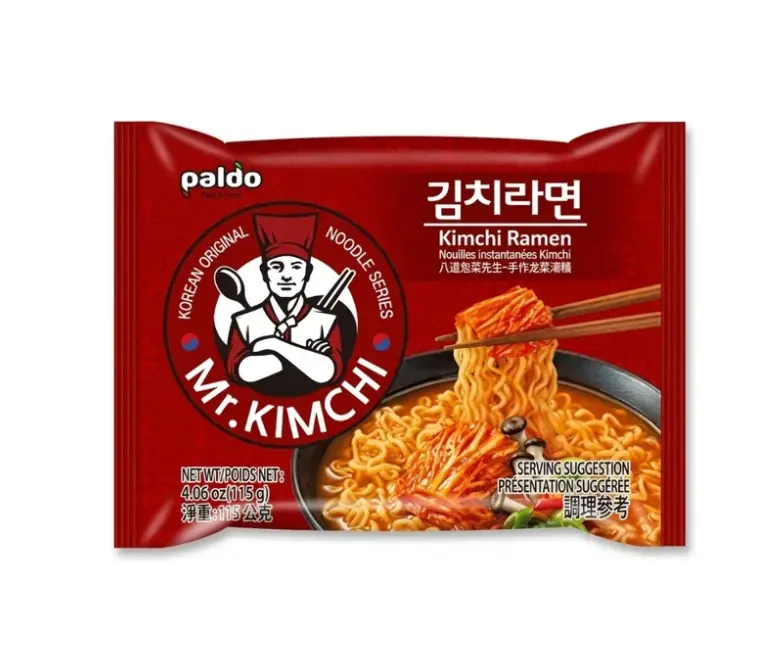 PALDO Mr. Kimchi Instant Noodle Original Kimchi Flavor 115g | 八道 Mr. Kimchi 方便面 原味泡菜味 115g