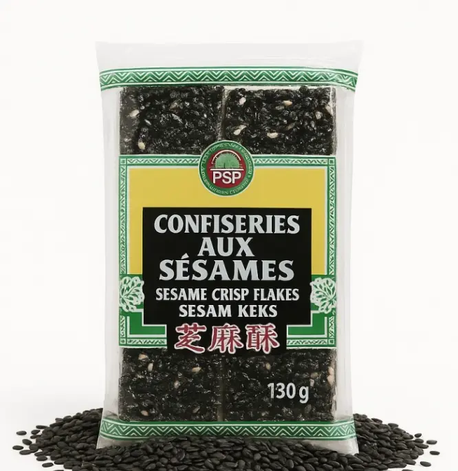PSP Black Sesame Cluster 130g | PSP 黑芝麻酥 130g