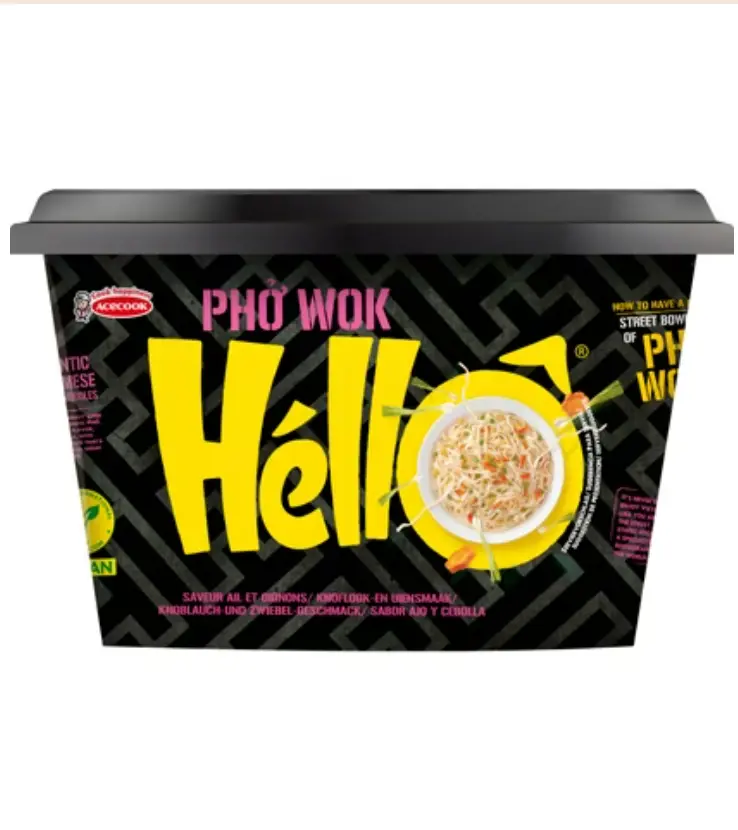 ACECOOK HelloKoppWok Pho Garlic-Onion Flavor 76g | HelloKoppWok 越南河粉 蒜香洋葱味 76g