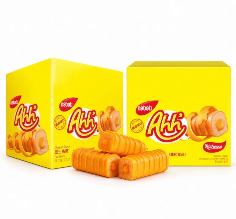 NABATI Richeese Corn Sticks Cheese Flavor 160g | 纳宝帝 丽芝士 玉米棒 奶酪味 160g
