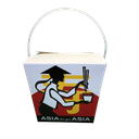 16OZ Noodle Box ASIA TO GO ASIA / Take Away Paper Box 500ml (500sets) | 中餐 三色福字 纸质 外卖盒 500ml(16OZ)