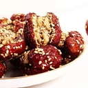 黑芝麻红枣夹核桃 1pcs | Black Sesame Dates with Walnuts 1pcs